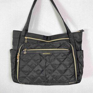 Bagsmart NWOT Quilted Tote Bag / Computer Laptop Bag in Black